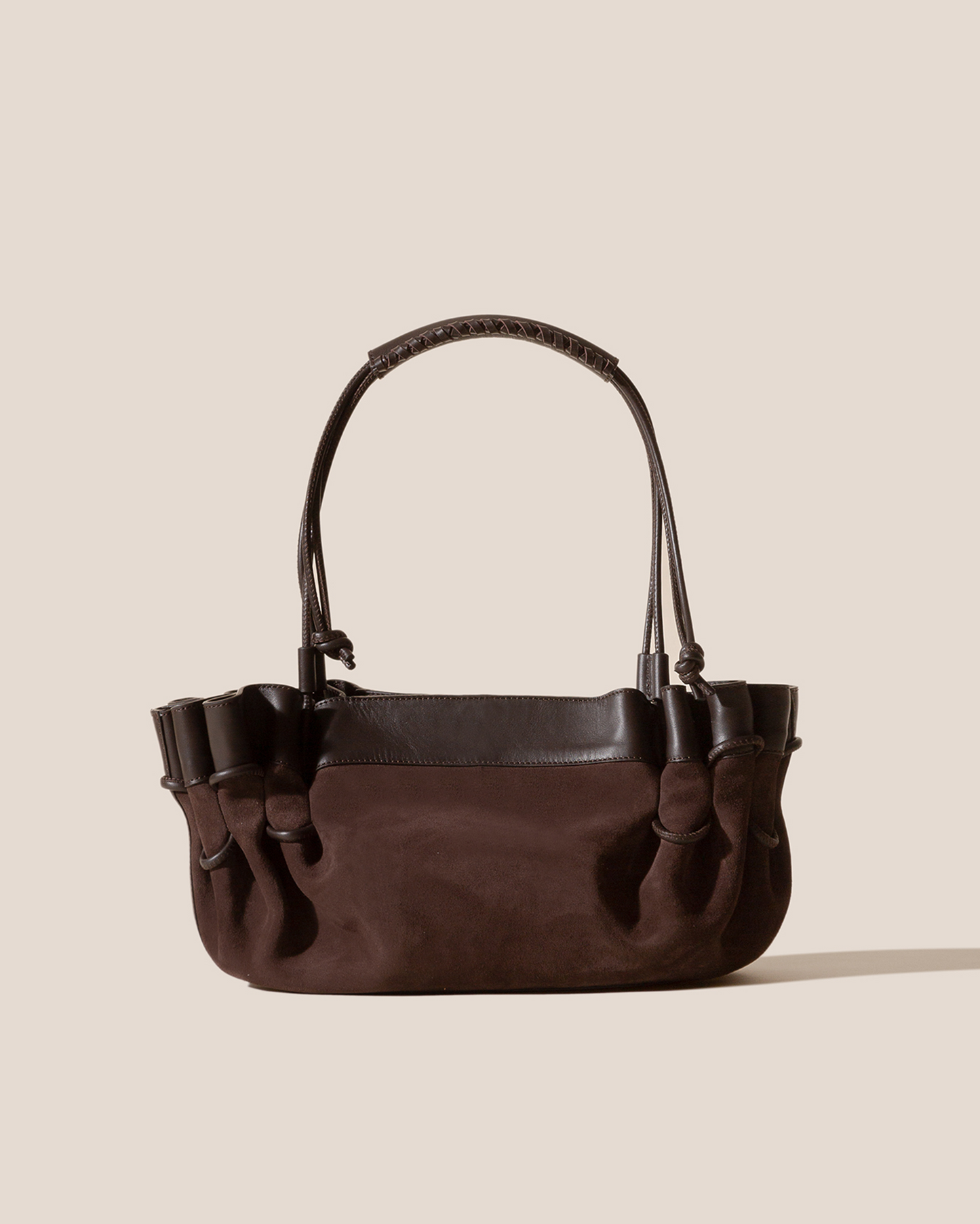ARTA SUEDE - Pleated Shoulder Bag