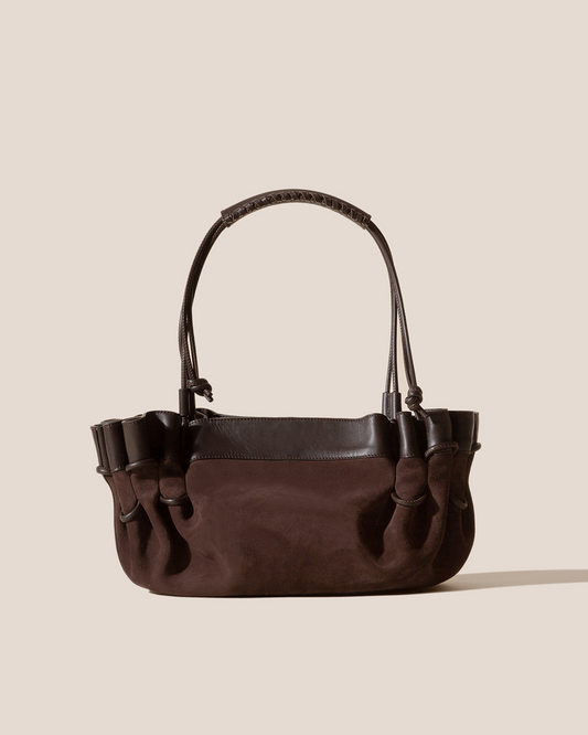 ARTA SUEDE - Pleated Shoulder Bag
