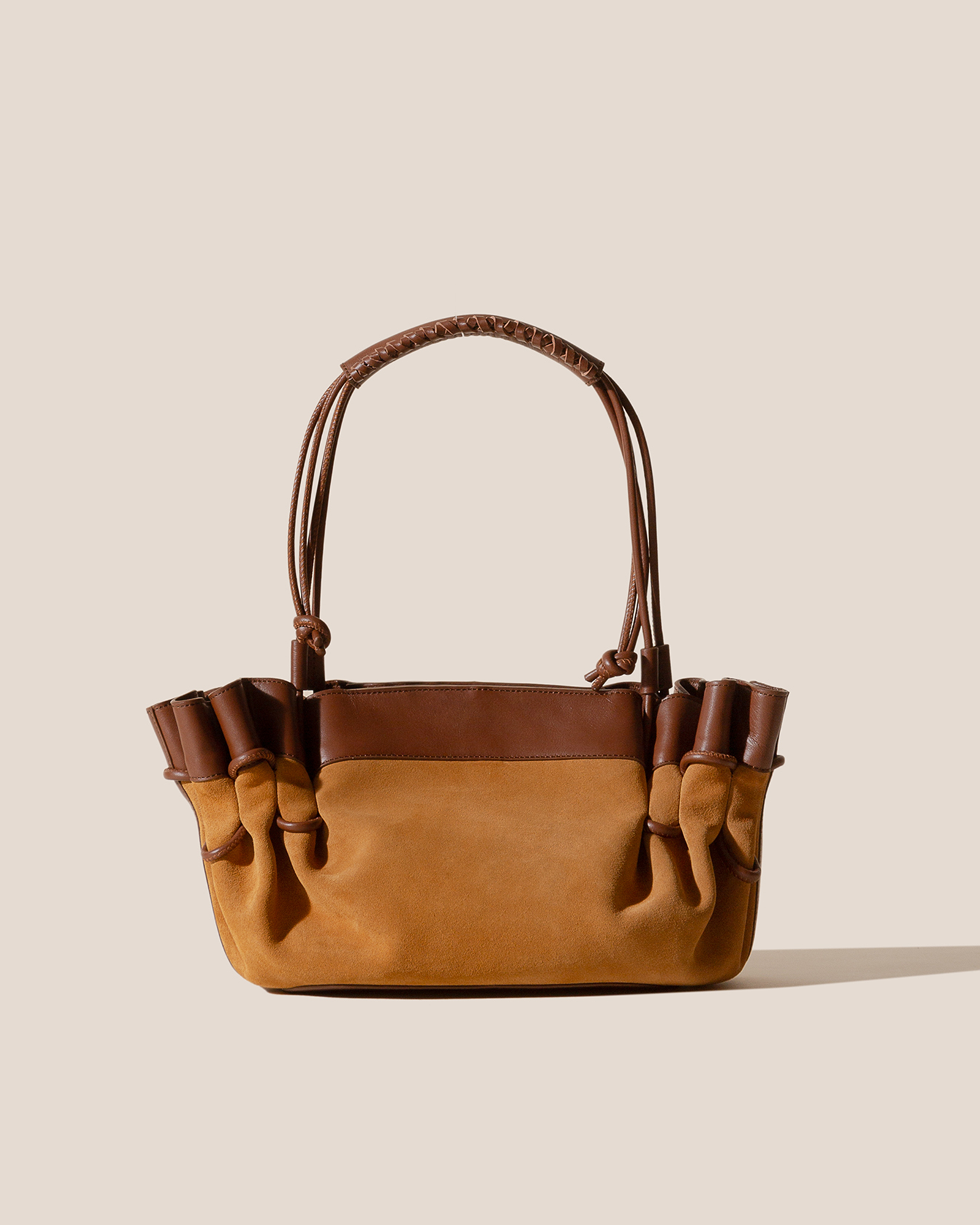 ARTA SUEDE - Pleated Shoulder Bag
