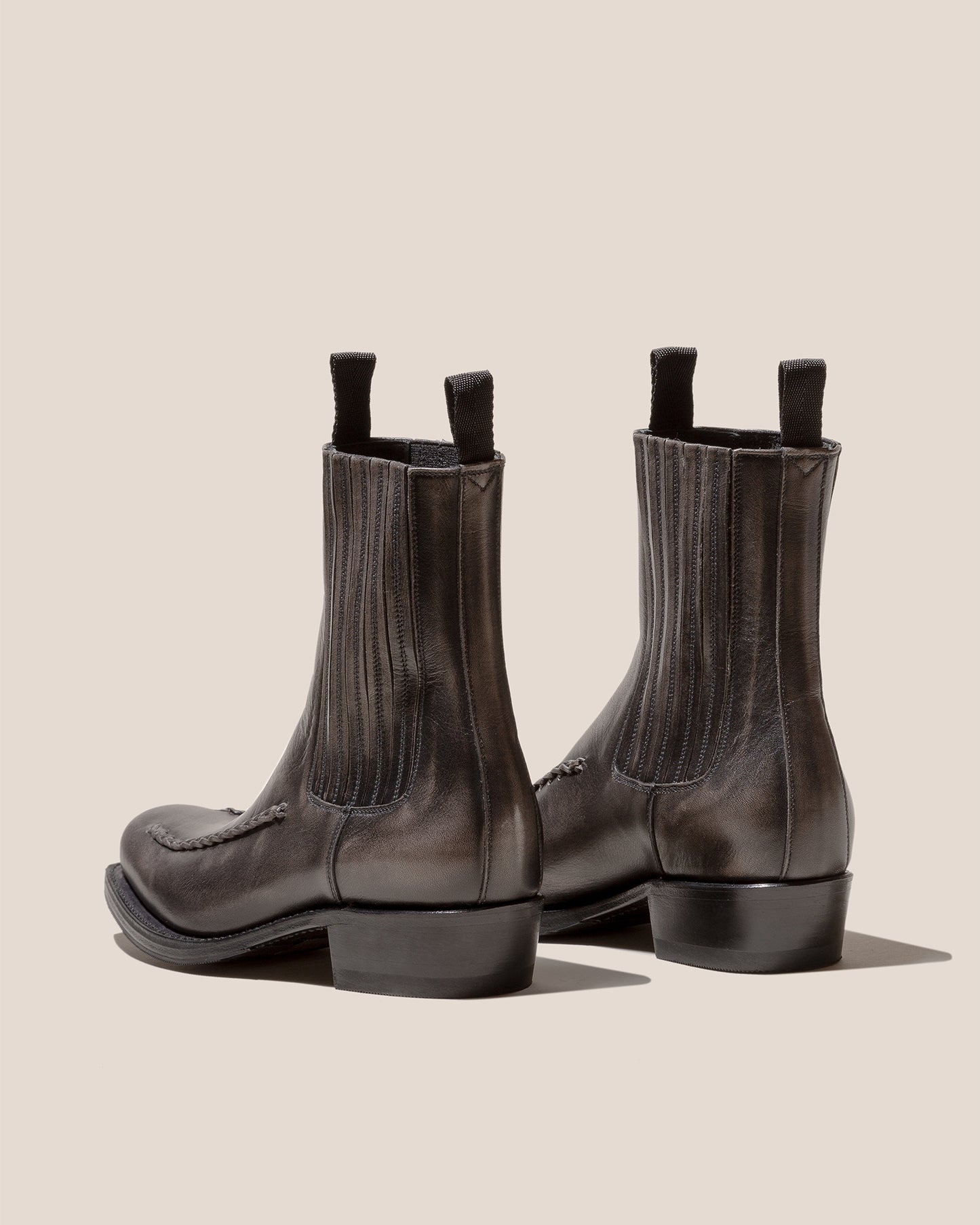 AGULLA - Square-Toe Braided Detail Chelsea Boot