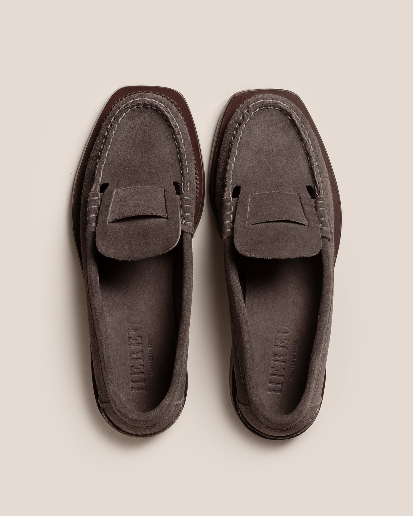 SINEU SUEDE - Men's Interlaced-detail Slip-on Loafer