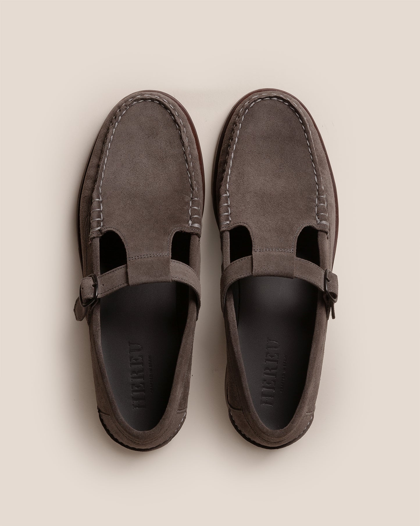 ALBER SUEDE - Men's T-bar Loafer