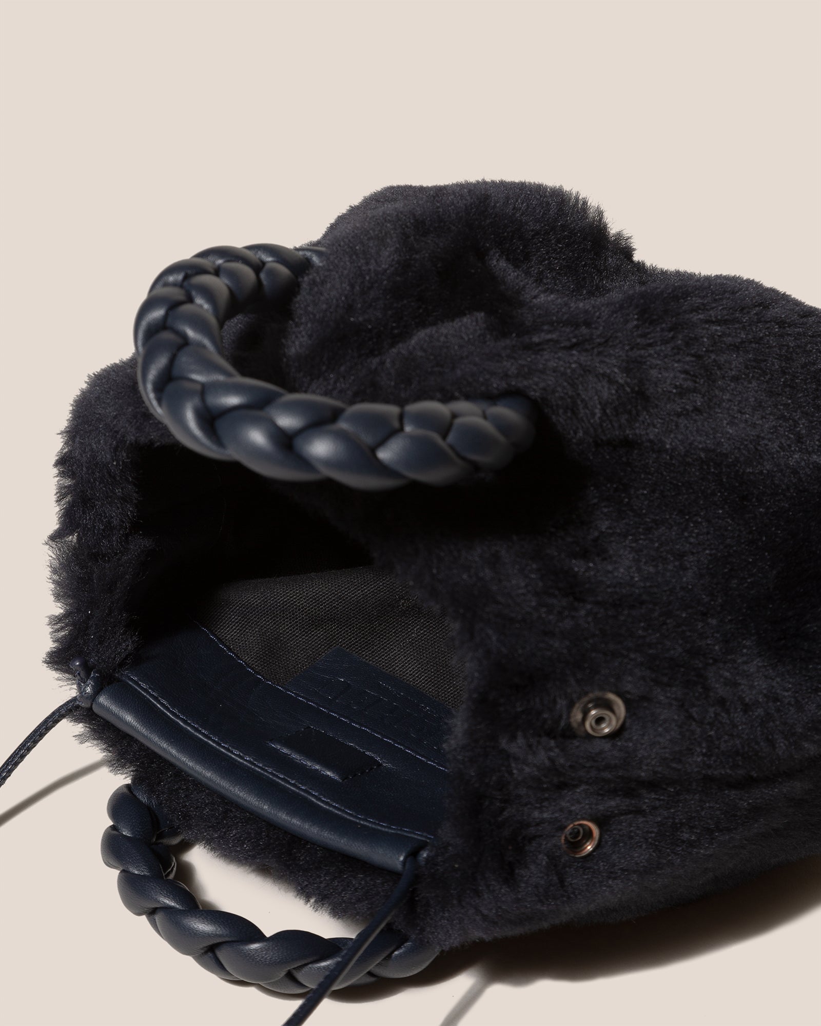 BOMBON SHEARLING - Small Plaited-handle Crossbody Bag – Hereu Studio