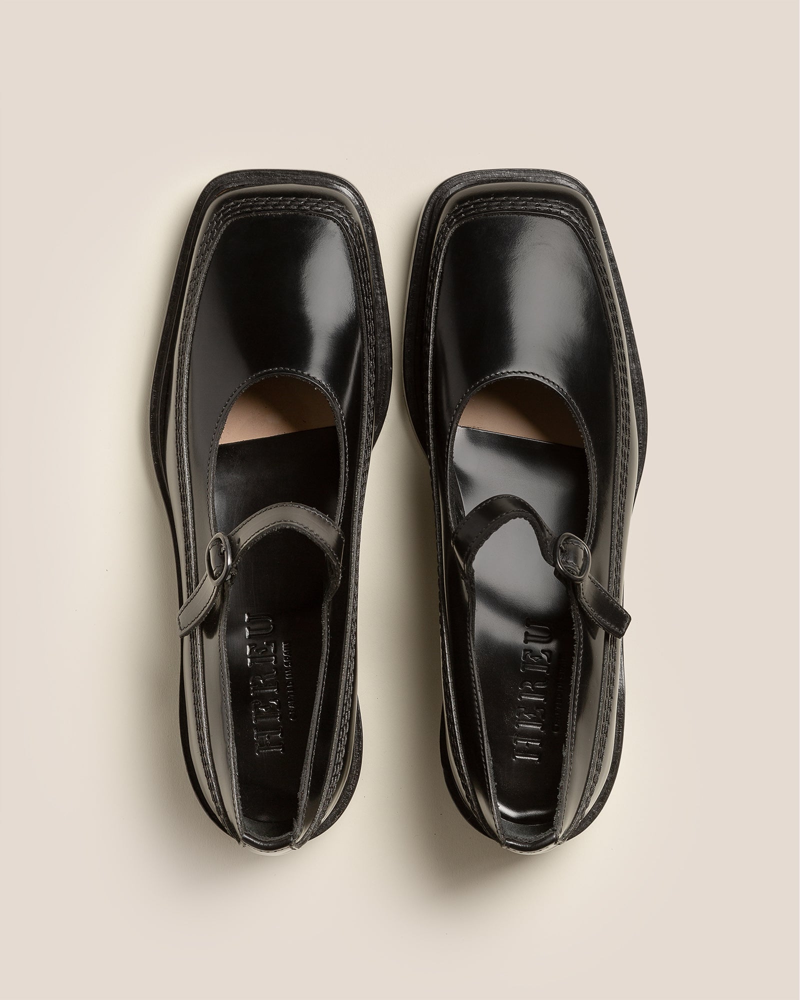 Buffed Polished Sandals Pair Buffed Polished Sandals Pair