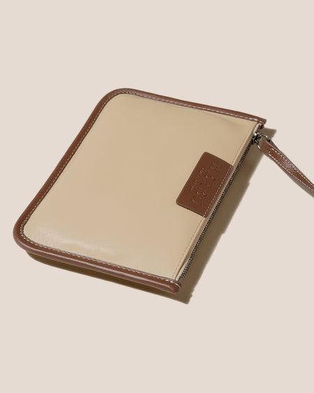 CALELLA SQUARED MEDIUM LEATHER - Leather-trimmed Tote Bag