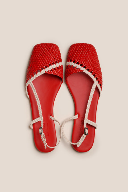 RONDAIA - Woven Asymmetrical Sandal
