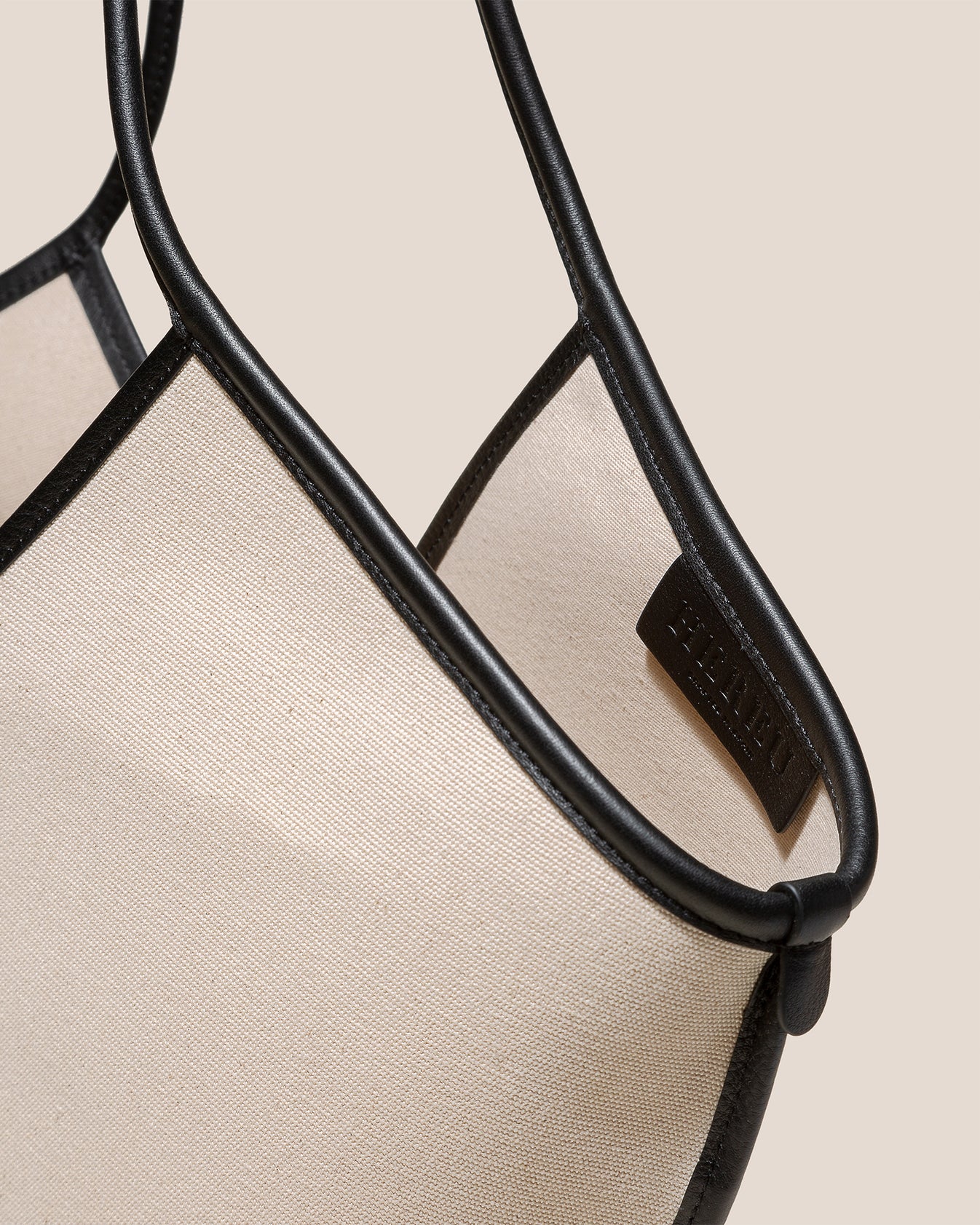 CALELLA - Leather-trimmed Organic Cotton Tote Bag – Hereu Studio