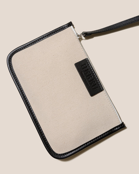 CALELLA - Leather-trimmed Organic Cotton Tote Bag