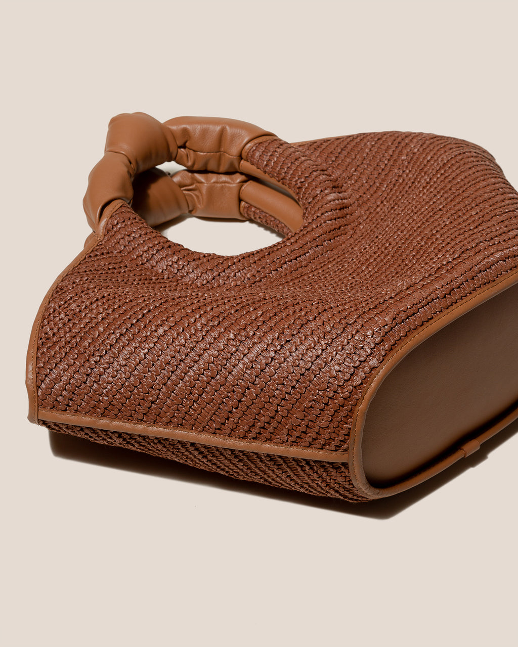 CASTELL RAFFIA - Knotted-handle Tote Bag