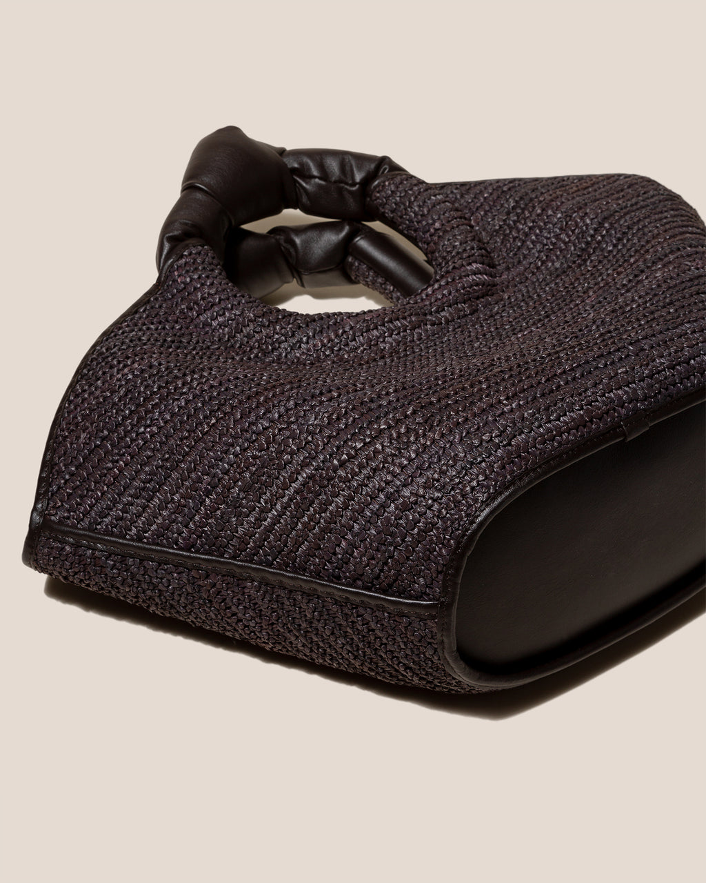 CASTELL RAFFIA - Knotted-handle Tote Bag