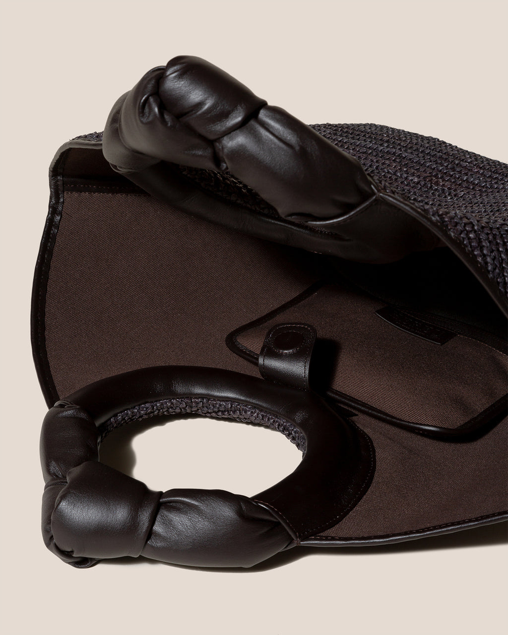 CASTELL RAFFIA - Knotted-handle Tote Bag