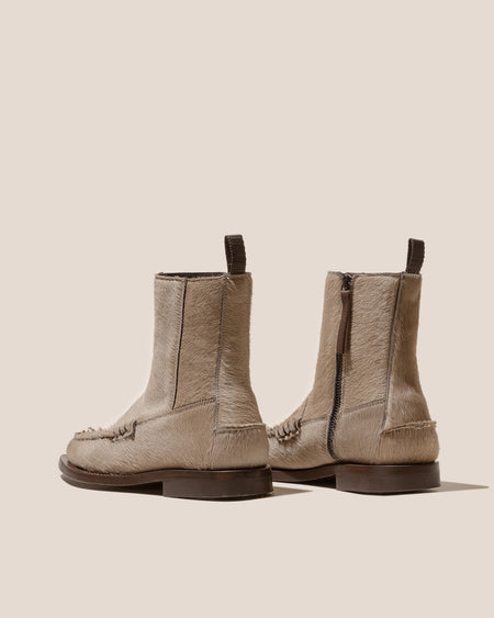 ANDREU CALF HAIR - Low-calf Zipped Boot