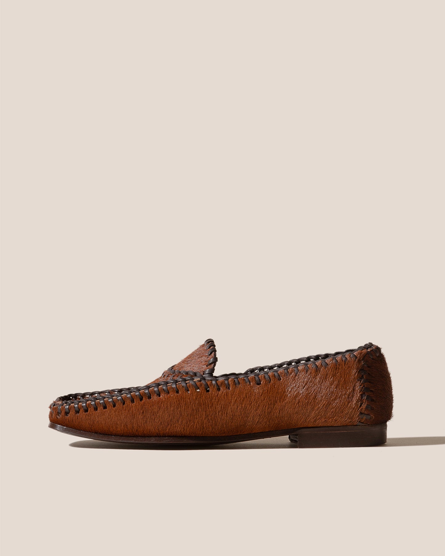 SOLLERIC CALF HAIR - Braided Seams Pull-on Loafer