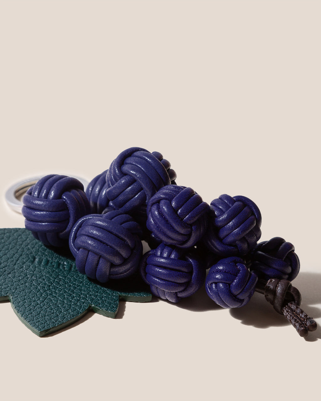 RAÏM - Hand-Knotted Grapes Leather Key Holder