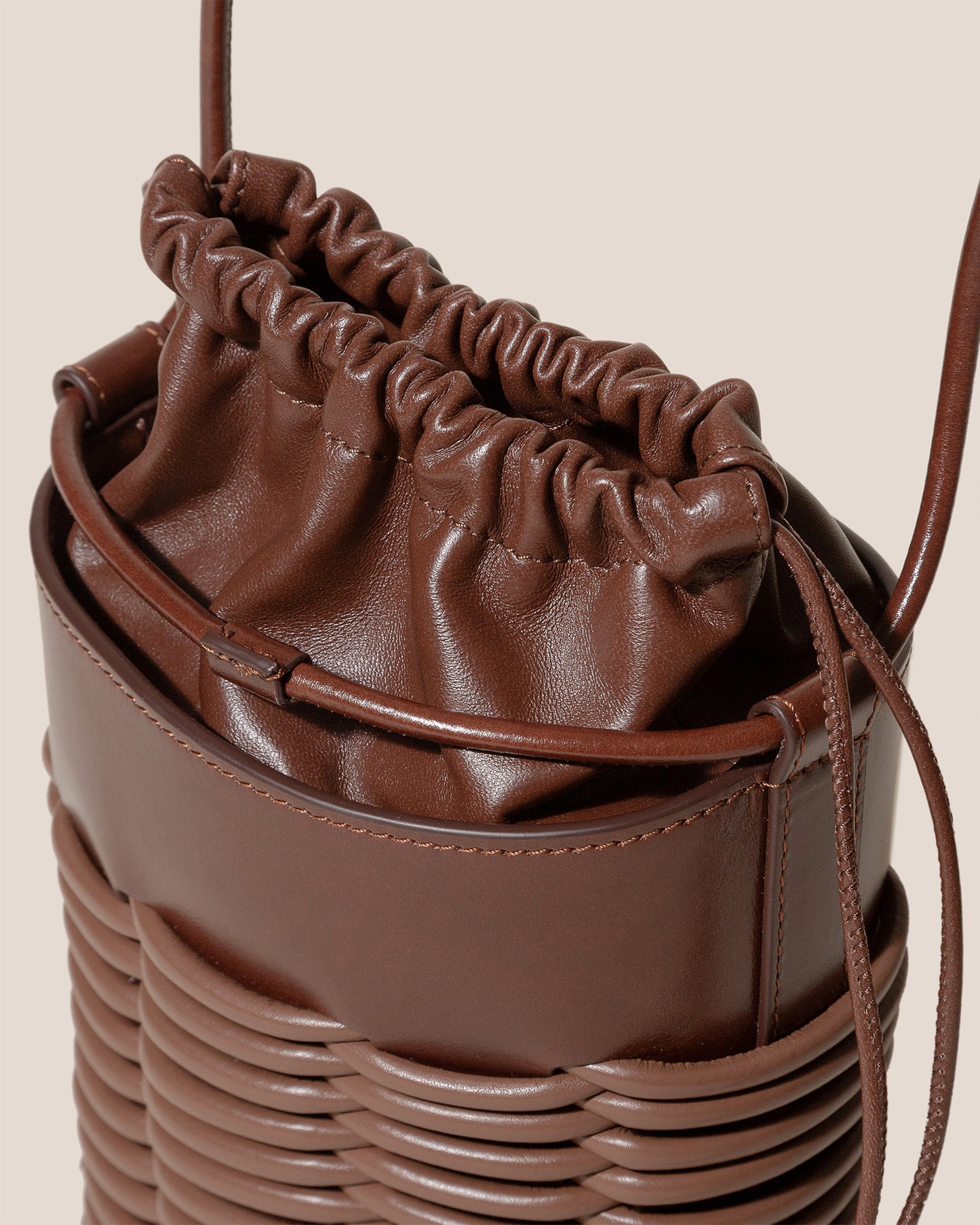 PINAR BUCKET - Braided Detail Crossbody Bag