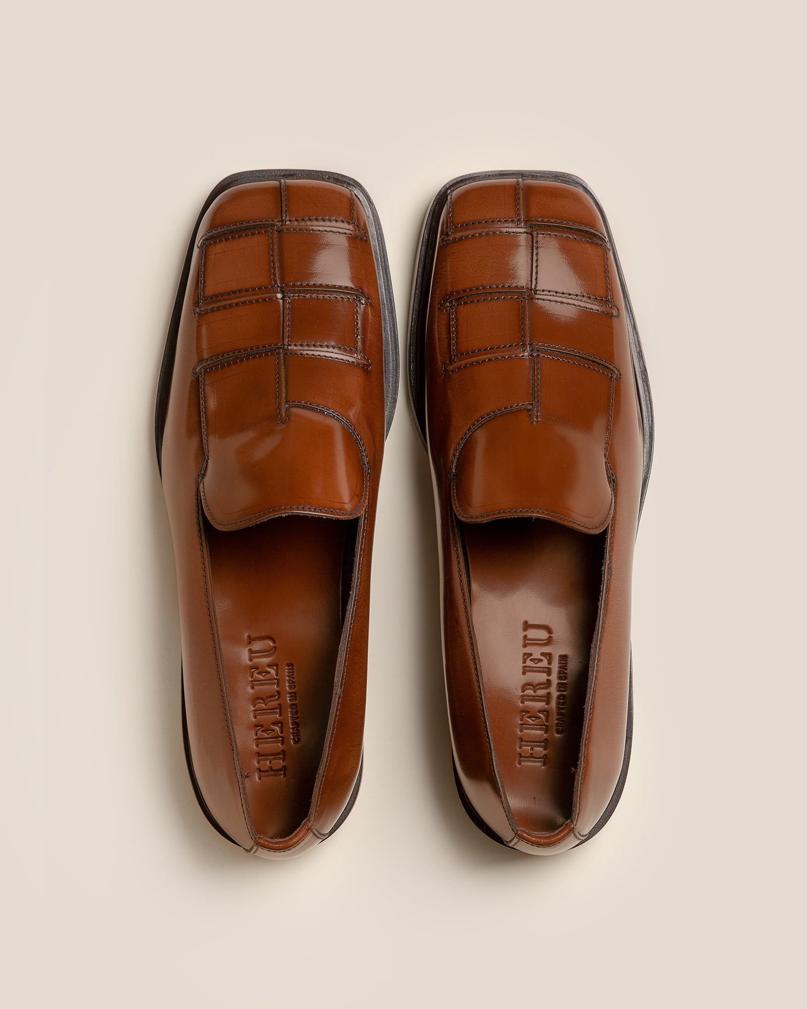 Hereu Soller interwoven-design leather loafers - Black