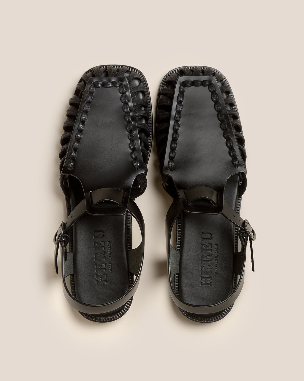 ALARO - Men's Square-Toe T-bar Sandal