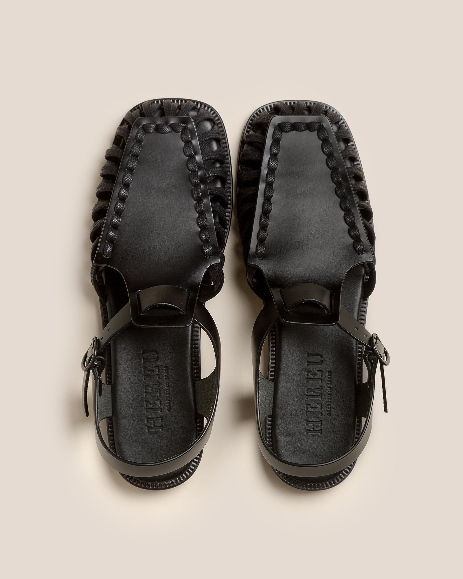 ALARO - Square-Toe T-bar Sandal – Hereu Studio