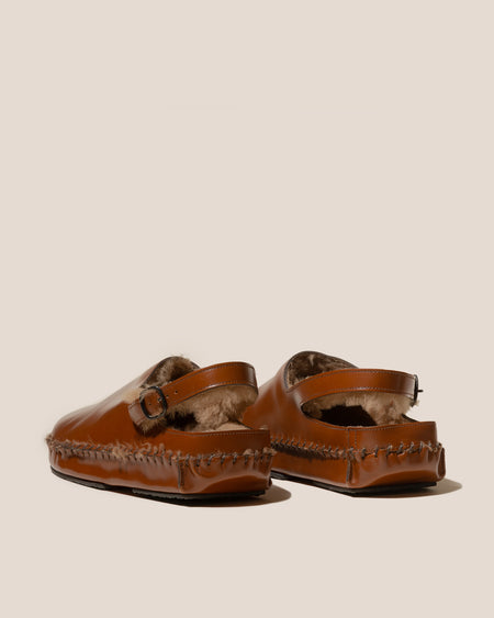 CARGOL SHEARLING - Men's Whipstitched Slingback Clog