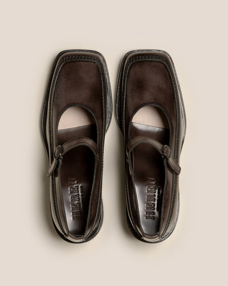 SIO HEELED - Brushed Mary Jane Loafer