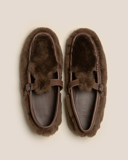 ALBER  SHEARLING - T-Bar Loafer