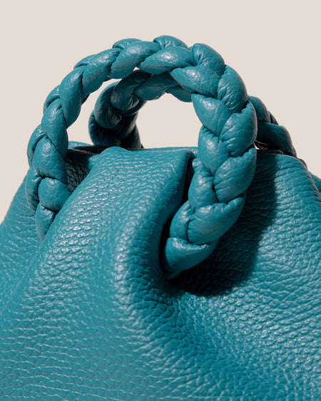 BOMBON GRAINY - Plaited-handle Leather Handbag