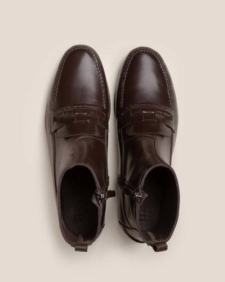 TABELLA BOOT - Woven Saddle Ankle Boot