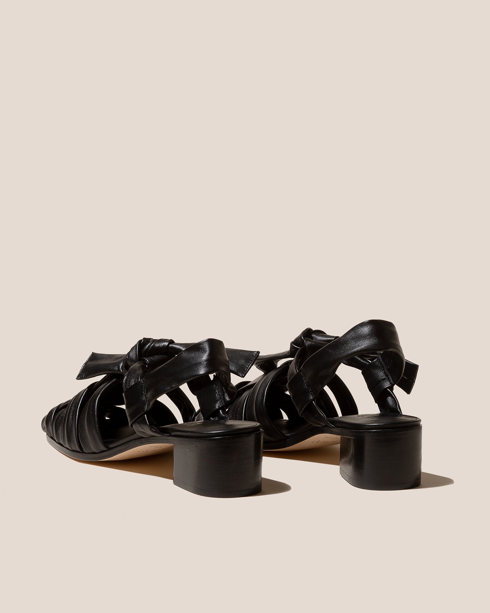 BENA HEELED - Interwoven Knotted T-bar Heeled Sandal