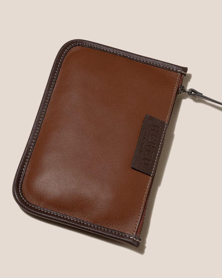 CALELLA SQUARED MEDIUM LEATHER - Leather-trimmed Tote Bag