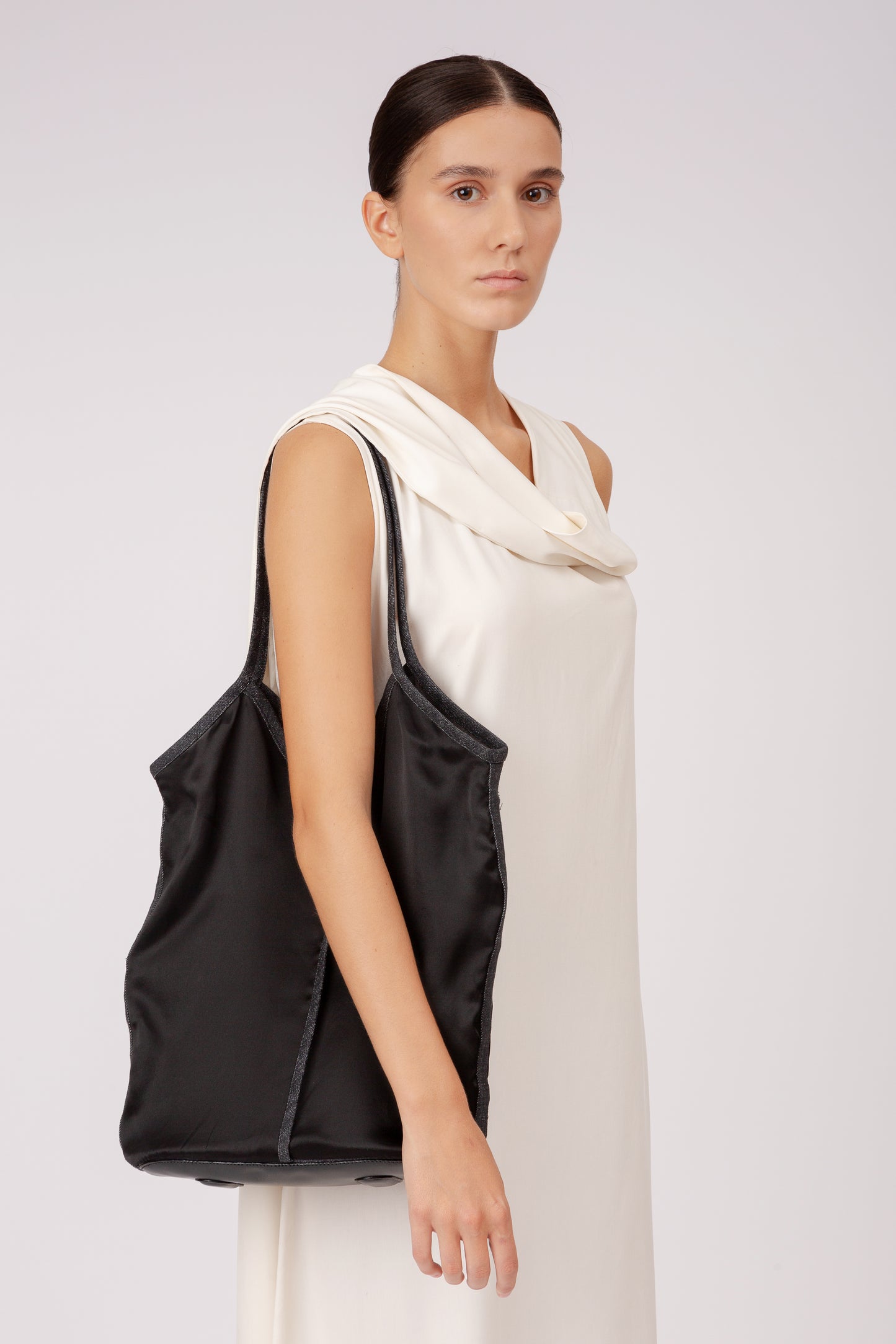 CALELLA SMALL - Silk Tote Bag
