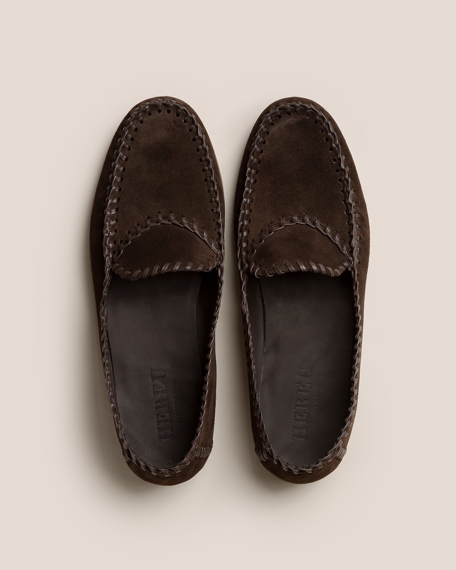 SASTRE SUEDE - Men's Braided Seams Slip-on Loafer