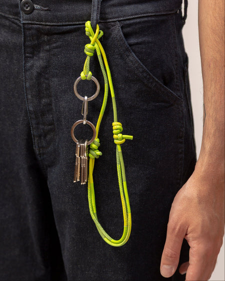 LLIMA KEYCHAIN - Hand-Knotted Patchwork Keychain