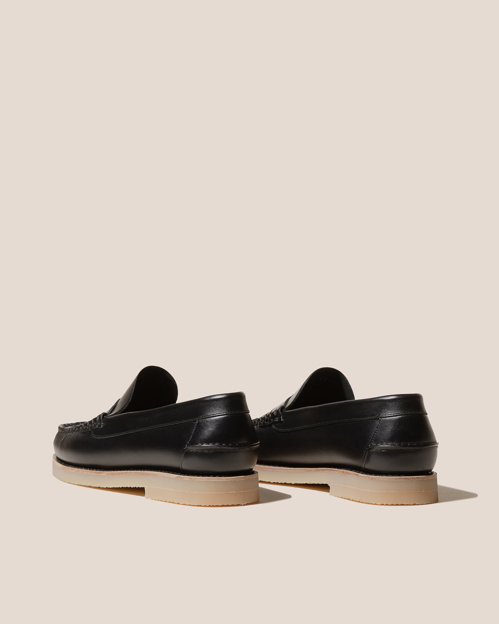 NOMBELA RUBBER VEG TAN - Men's Interwoven Detail Slip-On Loafer