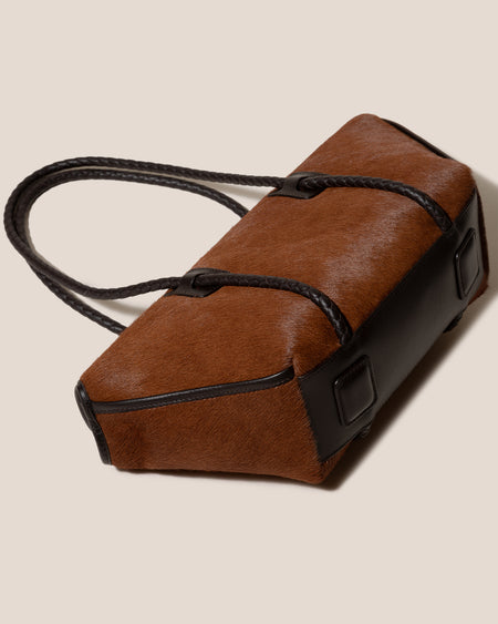 FORNA CALF HAIR - Leather-Framed Shoulder Bag