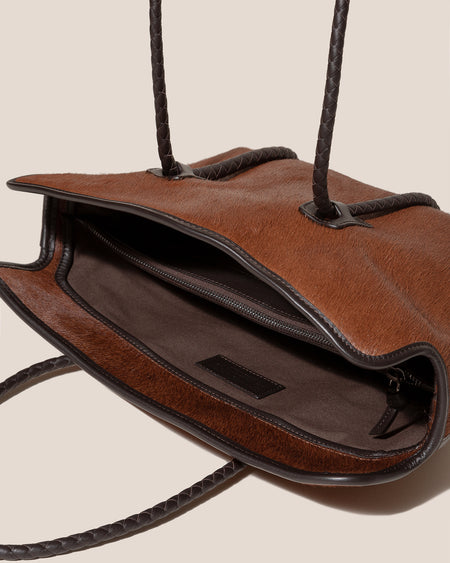 FORNA CALF HAIR - Leather-Framed Shoulder Bag