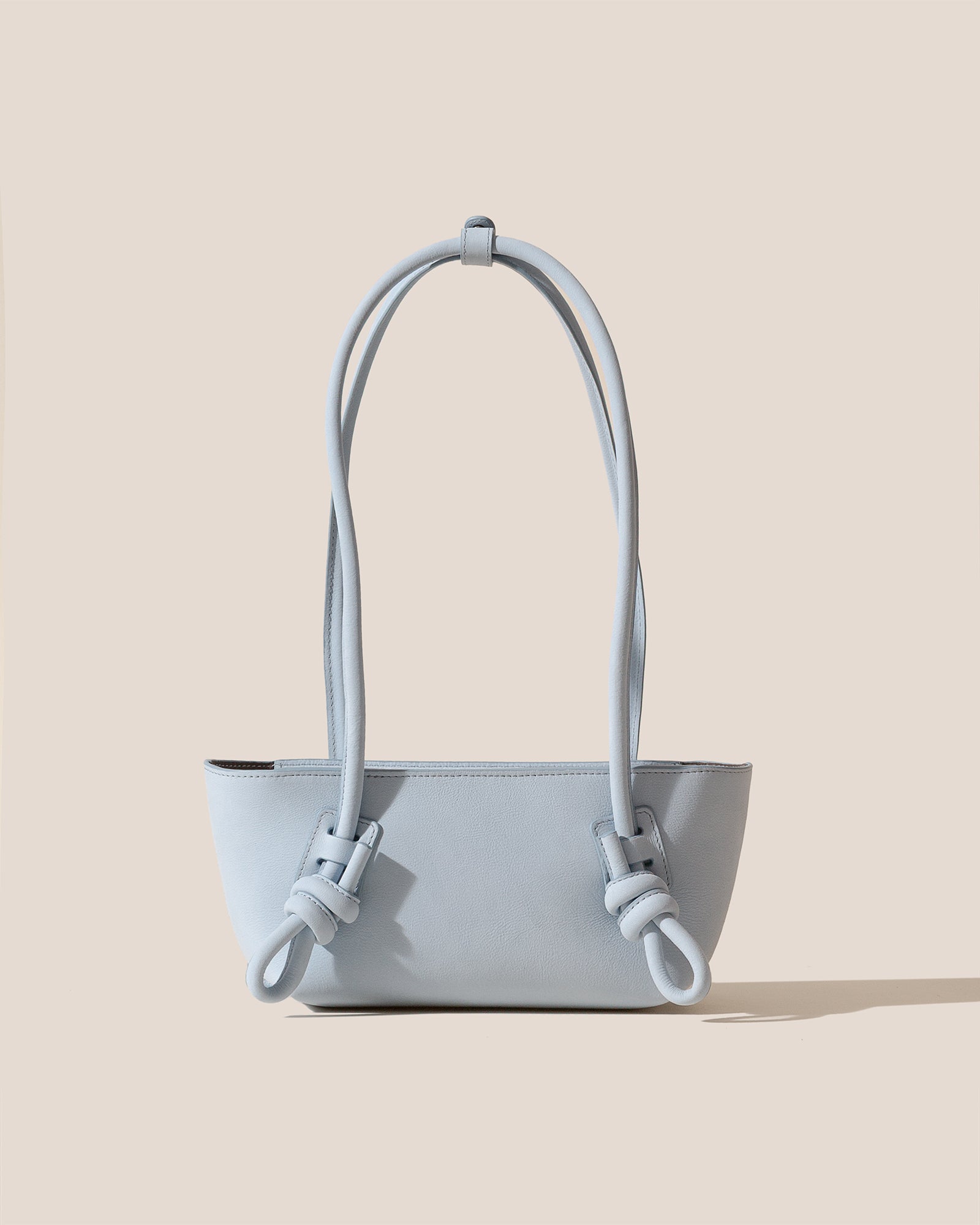 FLECA MINI SHOULDER NUBUCK - Knotted-handle Shoulder Bag – Hereu