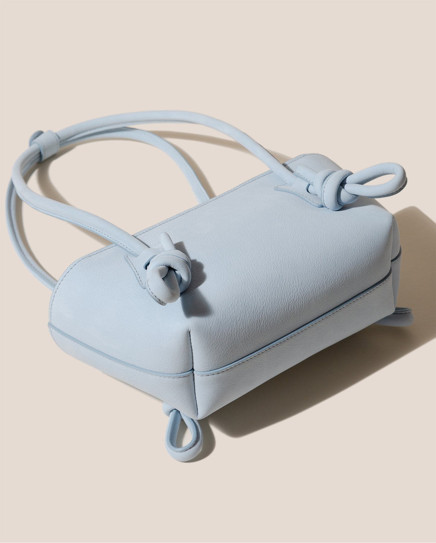 FLECA MINI SHOULDER NUBUCK - Knotted-handle Shoulder Bag