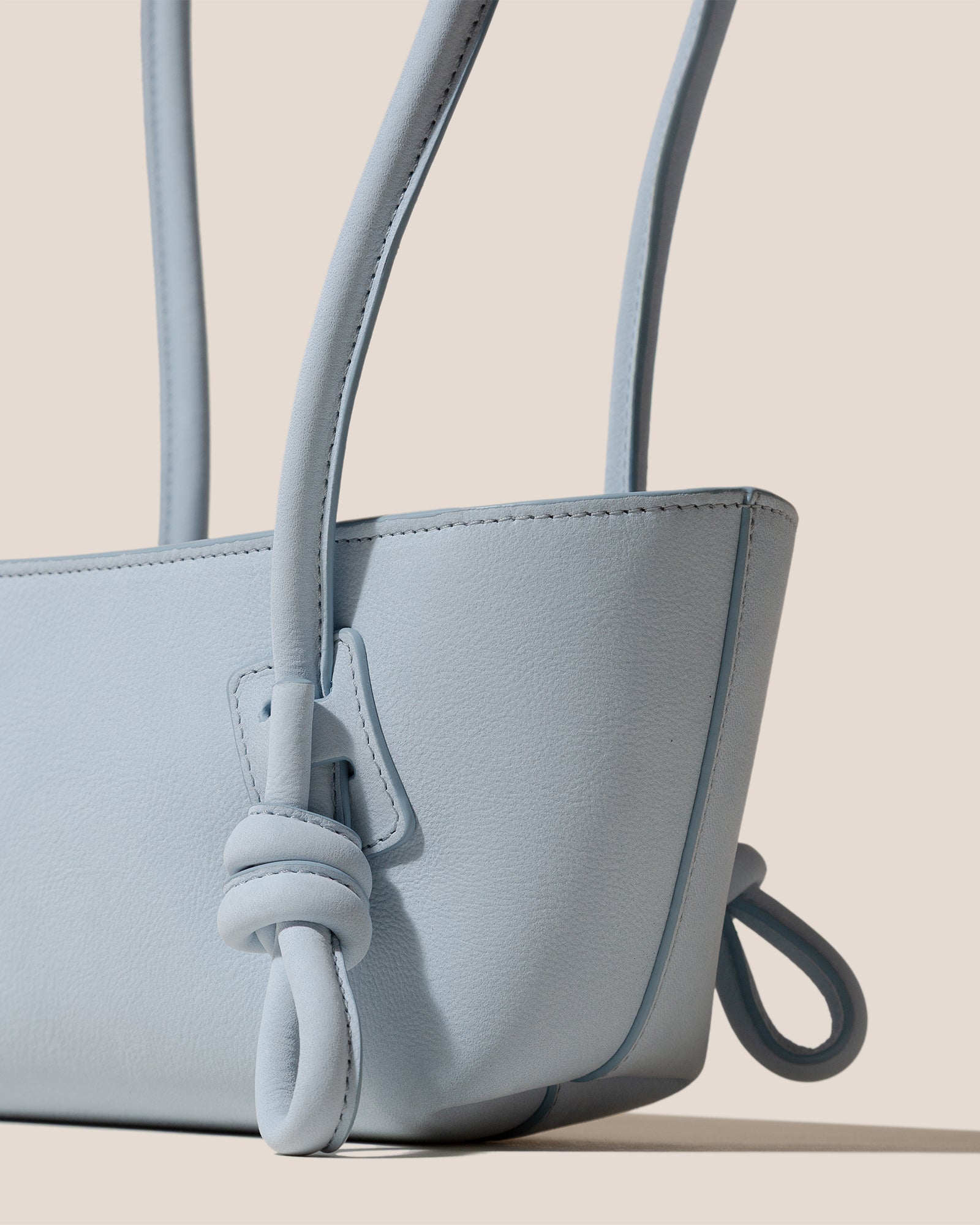 FLECA MINI SHOULDER NUBUCK - Knotted-handle Shoulder Bag – Hereu
