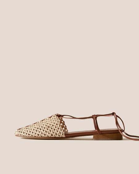 FORANA RAFFIA - Closed-Toe Mesh Sandal