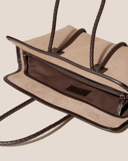 FORNA CALF HAIR - Leather-Framed Shoulder Bag