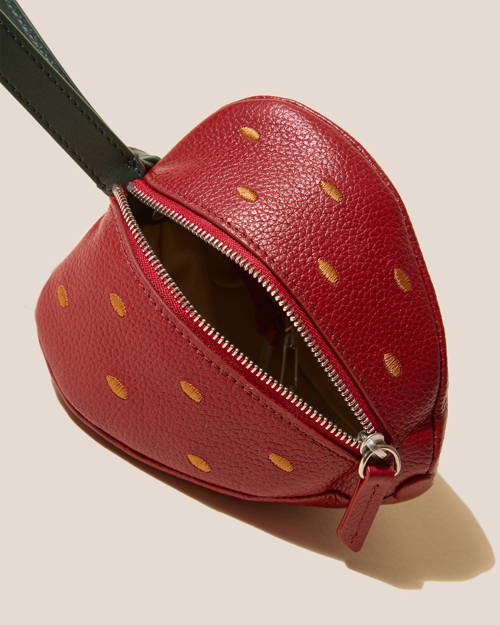 FRAULA - Strawberry-Shaped Leather Coin Purse