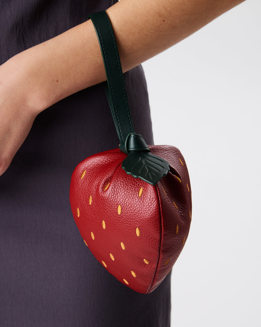 FRAULA - Strawberry-Shaped Leather Coin Purse