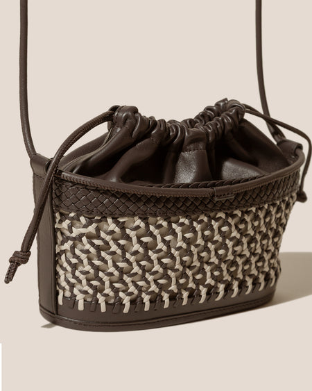 GAIA - Woven Bucket Crossbody Bag