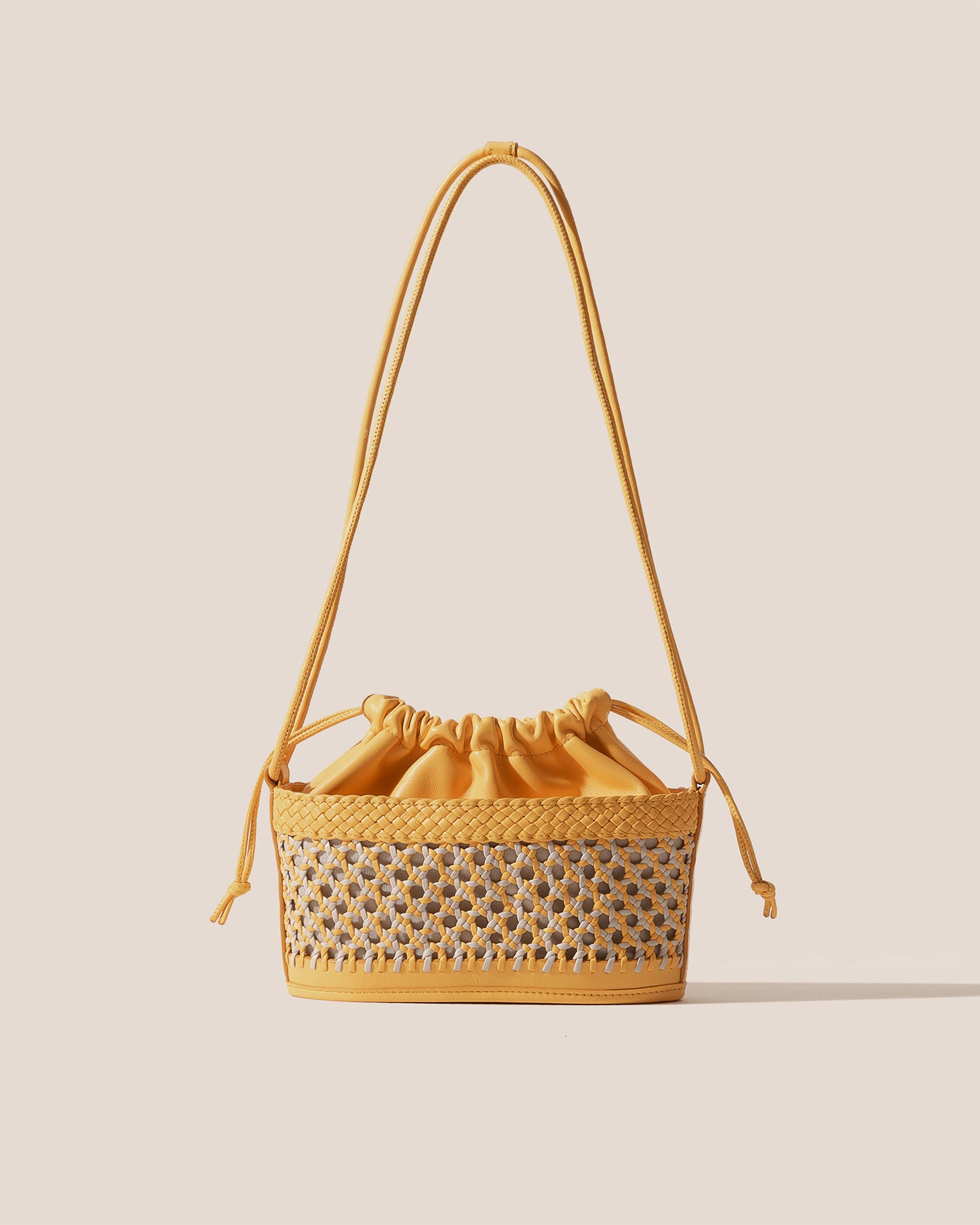 GAIA - Woven Bucket Crossbody Bag