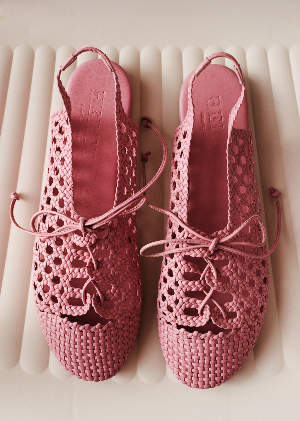 SARDANA - Lace-up Woven Slingback Sandal