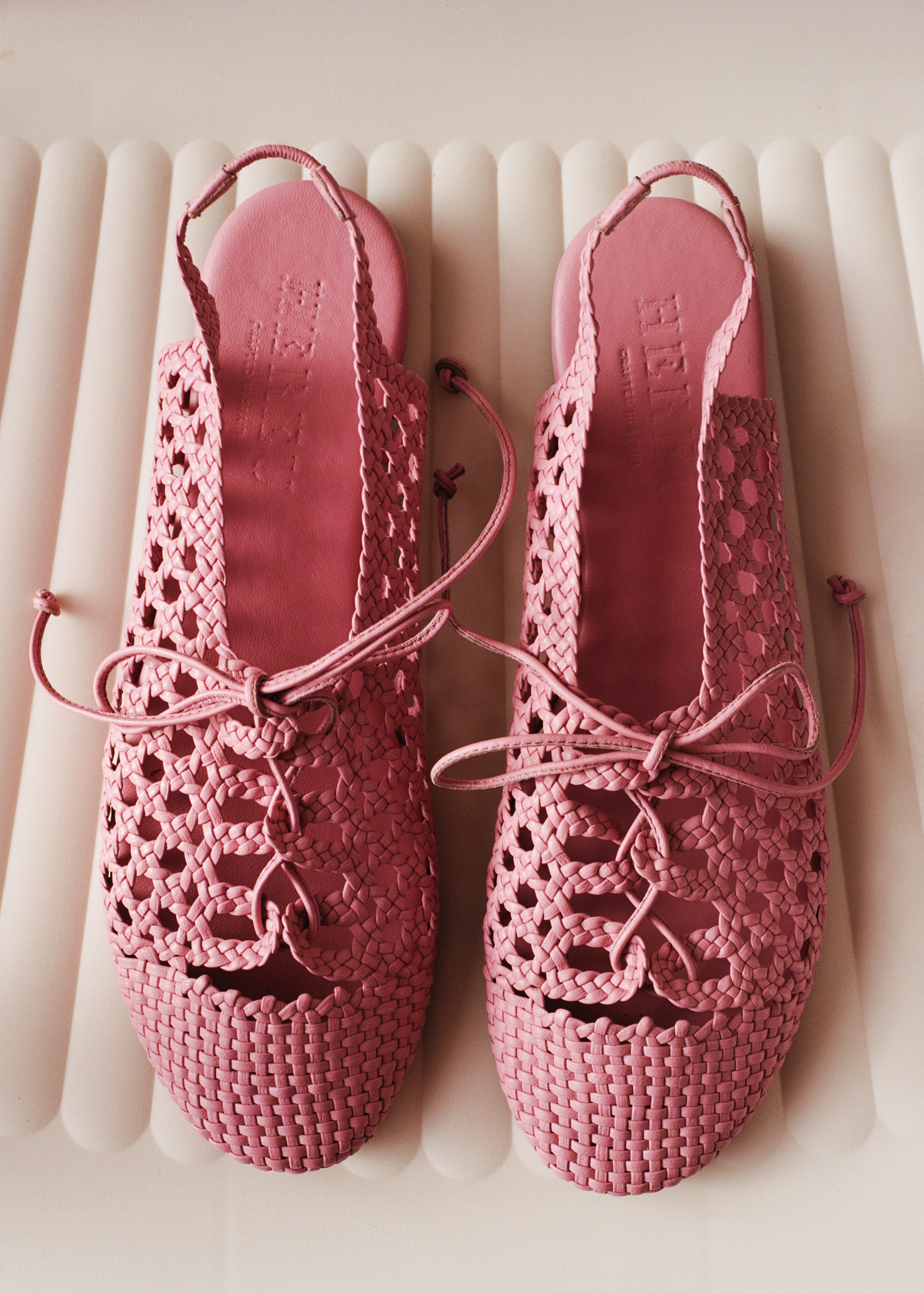 SARDANA - Lace-up Woven Slingback Sandal