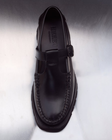 ALBER SPORT - Tread Sole T-Bar Loafer