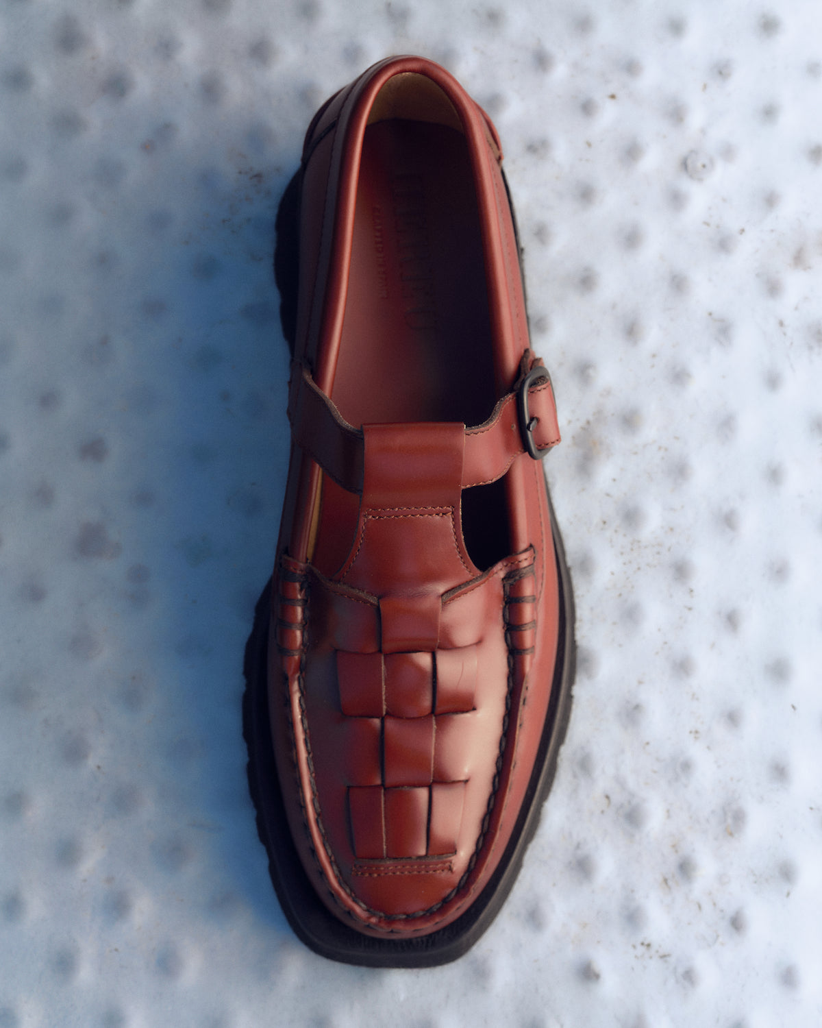 靴 HEREU SOLLER SPORT Loafer 38 SOLLER SPORT - Men's Tread Sole T-Bar Loafer – Hereu Studio