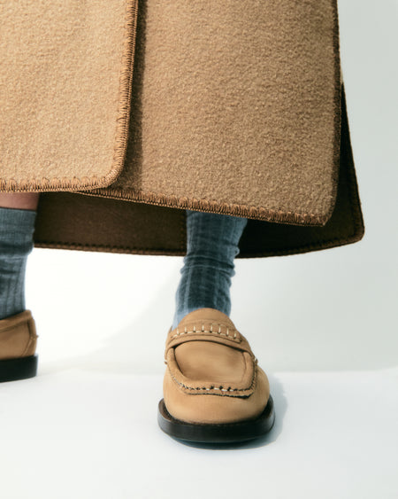 BORADA BORDÓN NOBUCK - Slip-on Moc Toe Loafer