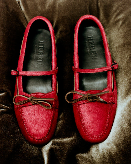 LOREA CALF HAIR - Mary Jane Loafer